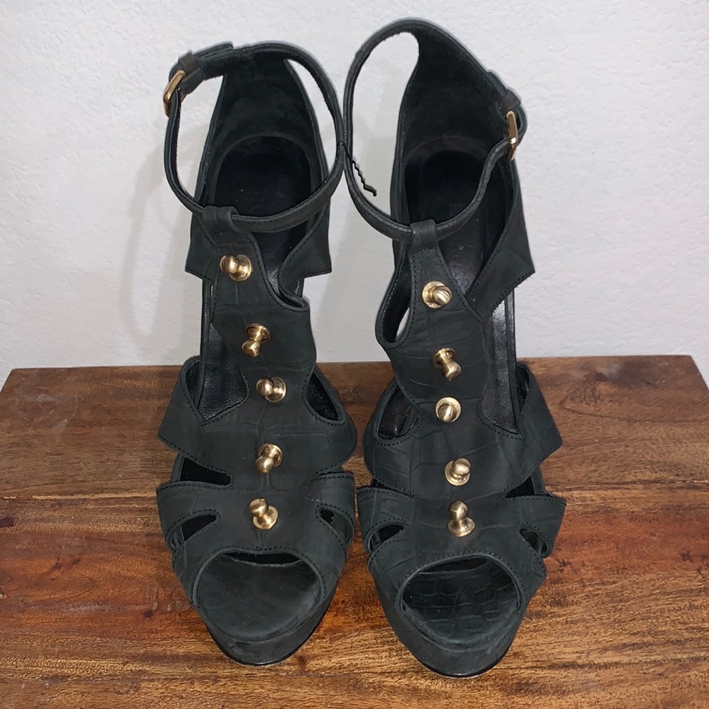 Thomas Wylde Studded Black Heels 8